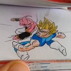 【動画】ドラゴンボールの戦闘シーンを描いた、外国人の作ったパラパラ漫画がすごい！