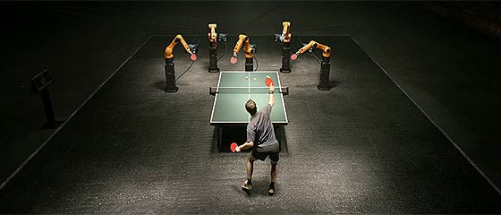 【動画】人間対ロボットの戦いの行方は？！産業用ロボットのとても繊細な動きを、卓球というスポーツで訴求するCM動画『 The Duel 』