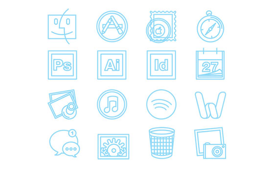 フラットデザインに似合うSNSアイコンなどが配布中 『35 Beautiful Free Flat Icons Sets that You can Use』20