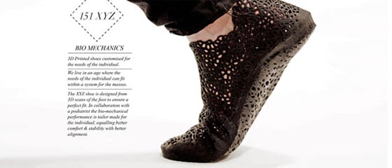【3D】3Dプリンティングで形作る、足にフィットする靴