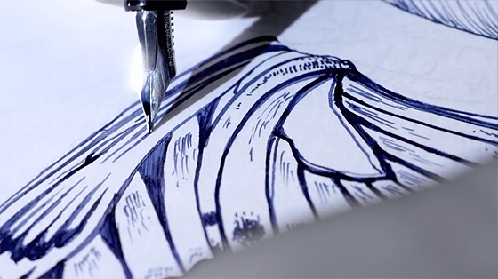 PILOTが出した万年筆の新製品『 ジャスタス95 』の書き味を紹介する動画が素晴らしい【動画】4