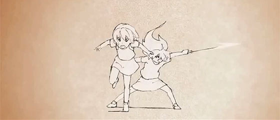 【動画】2人の可愛い少女が殴る！蹴る！迫力満点の色んな技を繰り出す自主制作アニメーション『 DOOPPEL! 』が面白い