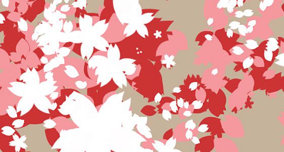 桜の花や花びらを表現したPhotoshopブラシ素材『25 Delicate-Looking Cherry Blossom Brushes』2