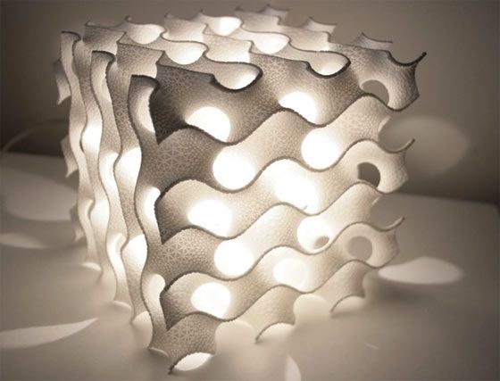 3Dプリンターで創る事を活かした、複雑で幾何学的な形状の照明器具6