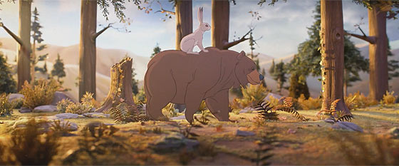 デパートJohn Lewisによる、クマとウサギの交流を描いたとっても心暖まるショートストーリー『 The Bear & The Hare 』1
